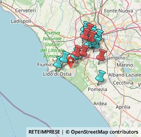 Mappa Via di Acilia, 00124 Roma RM, Italia (11.6775)