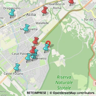 Mappa Via Giovanni Tebaldini, 00124 Roma RM, Italia (2.58364)