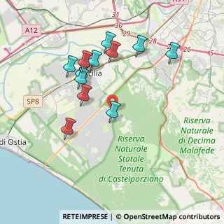 Mappa Via Giovanni Tebaldini, 00124 Roma RM, Italia (3.88917)