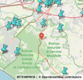 Mappa Via Clarice Tartufari, 00128 Roma RM, Italia (6.598)