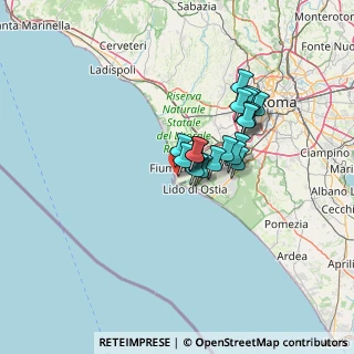 Mappa Via Colle del Miglio, 00054 Fiumicino RM, Italia (10.215)