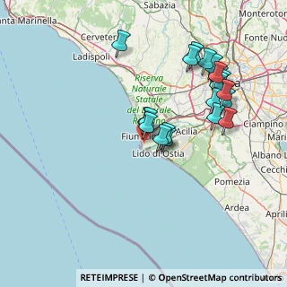 Mappa Via Colle del Miglio, 00054 Fiumicino RM, Italia (15.828)