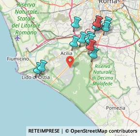 Mappa Via Antonio Scontrino, 00124 Roma RM, Italia (7.83143)