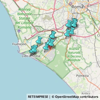 Mappa Via Demostene, 00124 Roma RM, Italia (6.83412)
