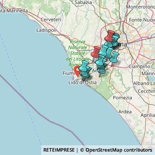 Mappa Via Foscolo Montini, 00054 Fiumicino RM, Italia (13.542)