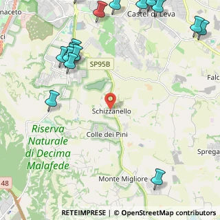 Mappa Via Calvi Risorta, 00134 Schizzanello RM, Italia (3.576)