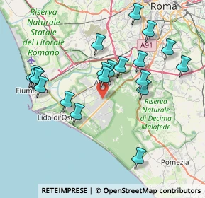 Mappa Via di Macchia Saponara, 00124 Roma RM, Italia (8.3675)