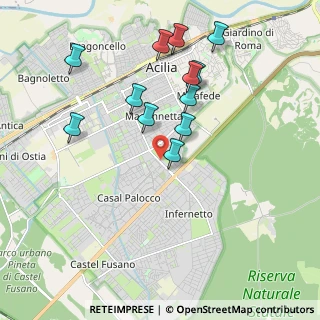 Mappa Via di Macchia Saponara, 00124 Roma RM, Italia (2.0375)