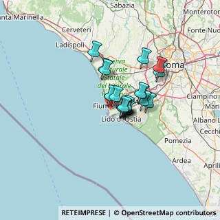 Mappa Via Lorenzo Bezzi, 00054 Fiumicino RM, Italia (8.462)