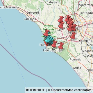 Mappa Via Vittorio Moccagatta, 00054 Fiumicino RM, Italia (13.4765)
