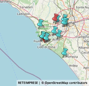 Mappa Via Gino Priolo, 00054 Fiumicino RM, Italia (10.83538)