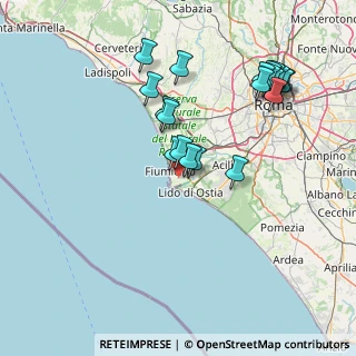 Mappa Via Francesco Zanusso, 00054 Fiumicino RM, Italia (16.86)