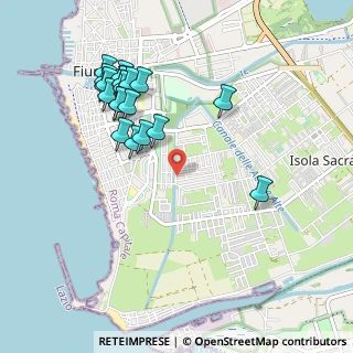 Mappa Via Attilio Corrubia, 00054 Fiumicino RM, Italia (1.09)