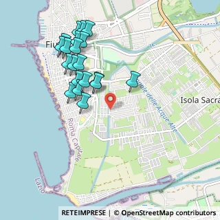 Mappa Via Attilio Corrubia, 00054 Fiumicino RM, Italia (1.081)