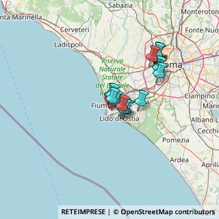 Mappa Via Attilio Corrubia, 00054 Fiumicino RM, Italia (11.32)