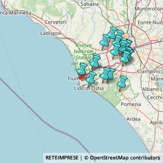 Mappa Via Attilio Corrubia, 00054 Fiumicino RM, Italia (16.1325)