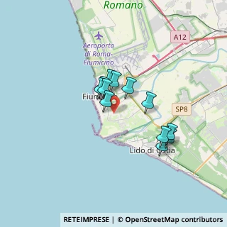 Mappa Via Massimiliano Erasi, 00054 Fiumicino RM, Italia (2.73417)