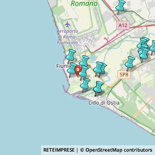 Mappa Via Massimiliano Erasi, 00054 Fiumicino RM, Italia (4.69588)