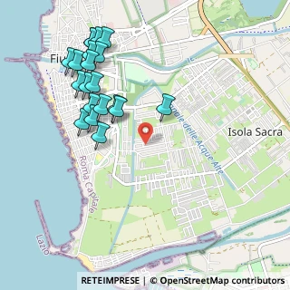 Mappa Via Massimiliano Erasi, 00054 Fiumicino RM, Italia (1.191)