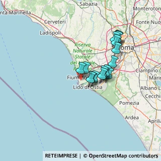 Mappa Via Massimiliano Erasi, 00054 Fiumicino RM, Italia (12.13882)