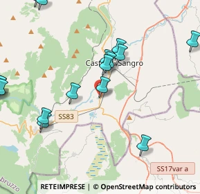 Mappa Strada Statale 17 km 150+200 67031, 67031 Castel di Sangro AQ, Italia (5.61056)