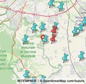 Mappa Via Santa Serena, 00134 Roma RM, Italia (5.5615)