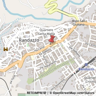 Mappa Via Regina Margherita, 1, 95036 Randazzo, Catania (Sicilia)