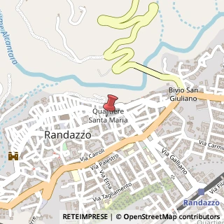 Mappa Via Umberto, 37, 95036 Randazzo, Catania (Sicilia)