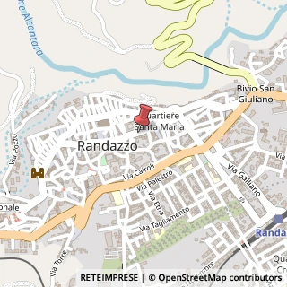 Mappa Via Umberto, 73, 95036 Randazzo, Catania (Sicilia)