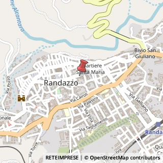 Mappa Via Umberto, 71, 95036 Randazzo, Catania (Sicilia)