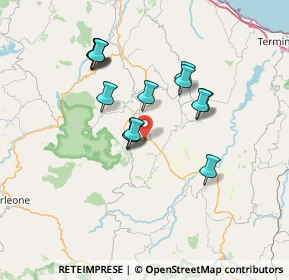 Mappa Mezzojuso, 90030 Mezzojuso PA, Italia (6.75786)