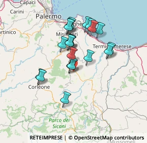 Mappa Mezzojuso, 90030 Mezzojuso PA, Italia (13.657)