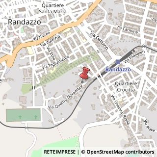 Mappa Via Quattro Novembre, 50, 95036 Randazzo, Catania (Sicilia)