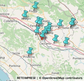 Mappa Colle S. Paolo, 03023 Ceccano FR, Italia (13.76267)