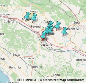 Mappa Colle S. Paolo, 03023 Ceccano FR, Italia (9.80727)
