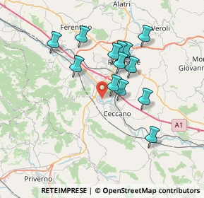 Mappa Colle S. Paolo, 03023 Ceccano FR, Italia (6.64077)