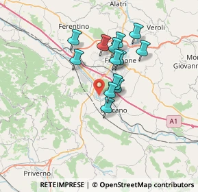 Mappa Colle S. Paolo, 03023 Ceccano FR, Italia (5.73308)