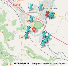 Mappa Colle S. Paolo, 03023 Ceccano FR, Italia (3.89667)