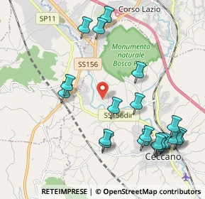 Mappa Colle S. Paolo, 03023 Ceccano FR, Italia (2.5195)