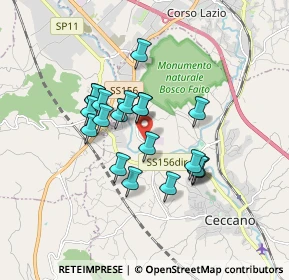 Mappa Colle S. Paolo, 03023 Ceccano FR, Italia (1.455)