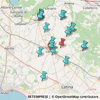 Mappa Via Fratelli Cervi, 04012 Cisterna di Latina LT, Italia (8.59)
