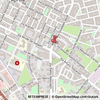 Mappa Via G. Verdi, 5, 04011 Aprilia, Latina (Lazio)