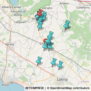 Mappa Via Tiziano, 04012 Cisterna di Latina LT, Italia (7.6955)