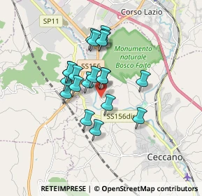 Mappa Strada Asi, 03023 Ceccano FR, Italia (1.3965)