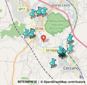 Mappa Strada Asi, 03023 Ceccano FR, Italia (2.1505)