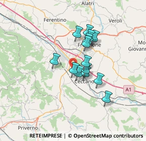Mappa Strada Asi, 03023 Ceccano FR, Italia (5.21714)