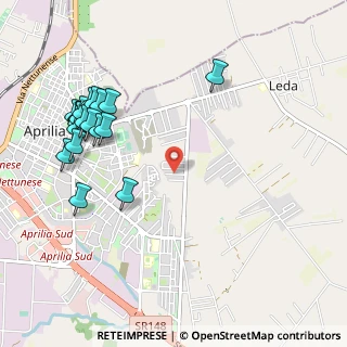 Mappa Via Clitunno, 04011 Aprilia LT, Italia (1.29)