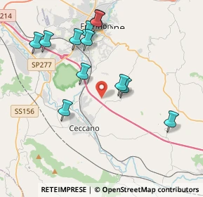 Mappa Via Marano Seconda Traversa, 03023 Ceccano FR, Italia (4.29583)