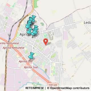 Mappa Via Leoncavallo, 04011 Aprilia LT, Italia (1.08364)