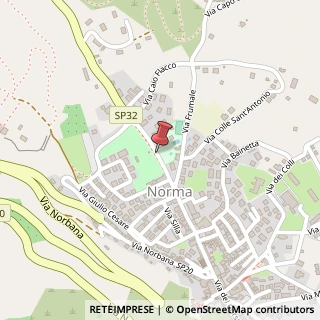 Mappa Via passeggiata s. giovanni 33, 04010 Norma, Latina (Lazio)
